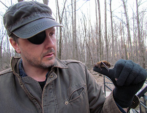 Photo of Dave Redell and Eastern Pipistrelle