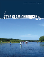 Cover of December 2023 Clam Chronicle newsletter